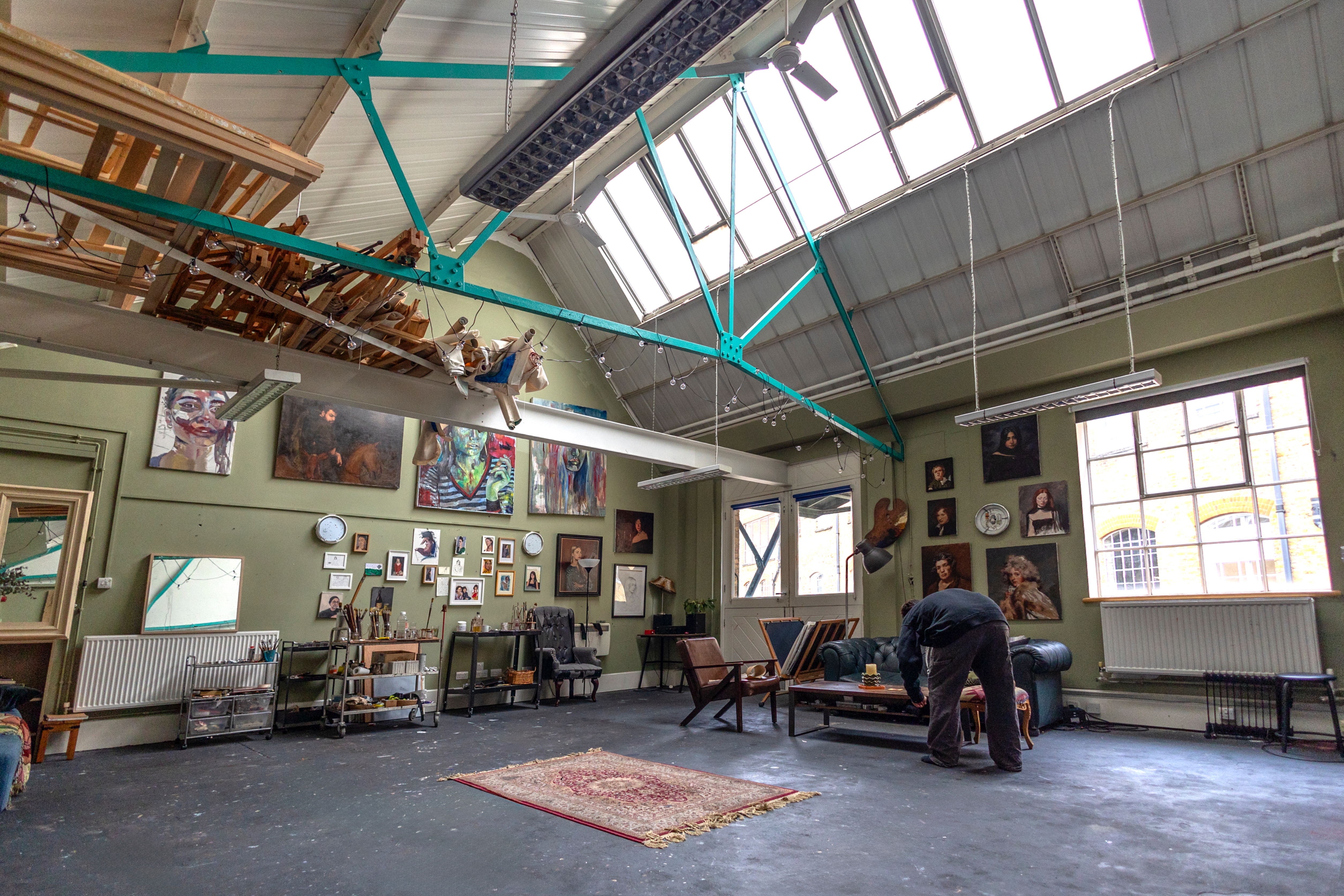 Studio Share in Oval, bright north light and friendly artist community in Southwest London