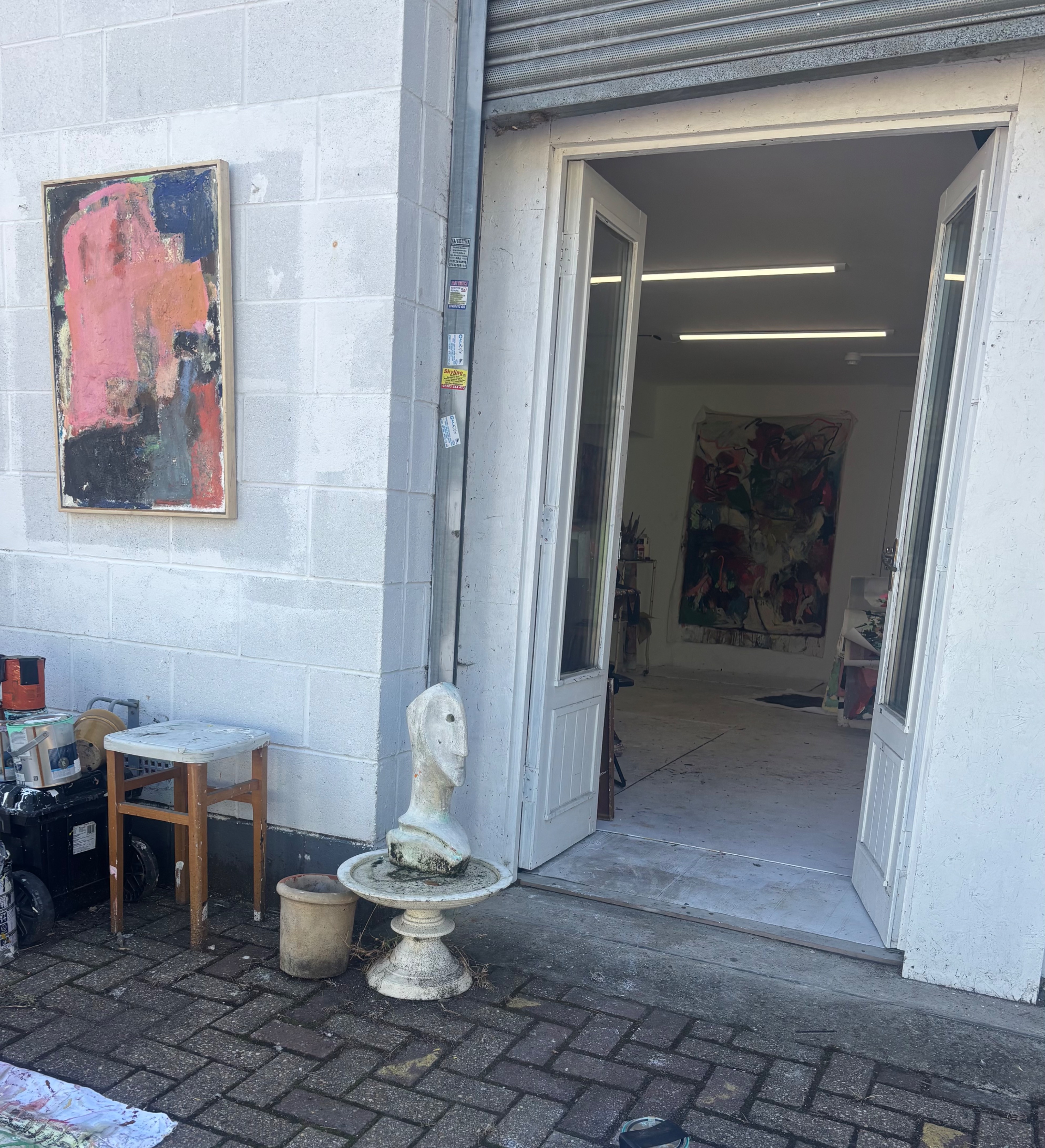 Painters studio in East London